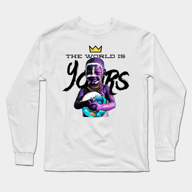 BHM:The World Is Yours II Long Sleeve T-Shirt by Esoteric Fresh 